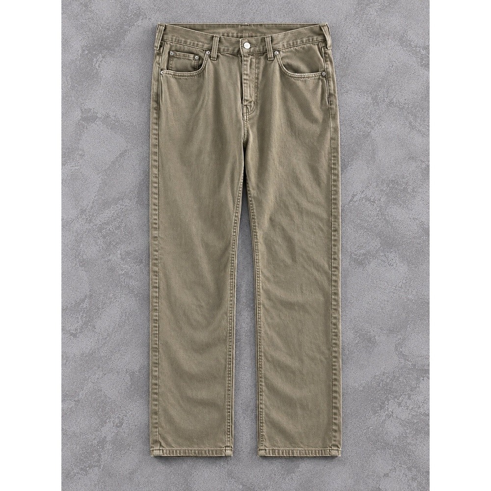 Mott & Bow Slim Pants Mens 35x34 Beige Stretch Chino Commuter Quiet Luxury